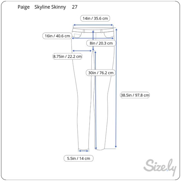 Paige Denim Co Skyline Skinny Dark Wash Low Rise Stretch Jeans Womens 27 Casual - Picture 4 of 4